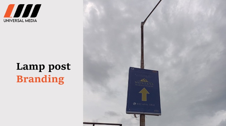 lamp post branding in mumbai
