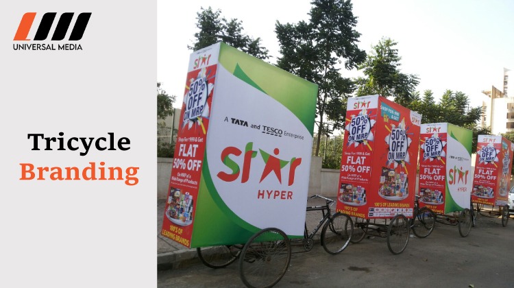 Tricycle Branding in Mumbai by Universal Media
