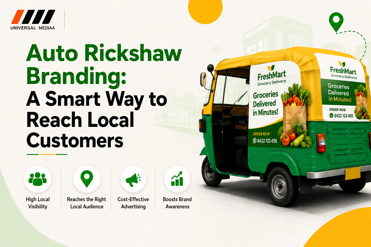 Auto Rickshaw branding Image