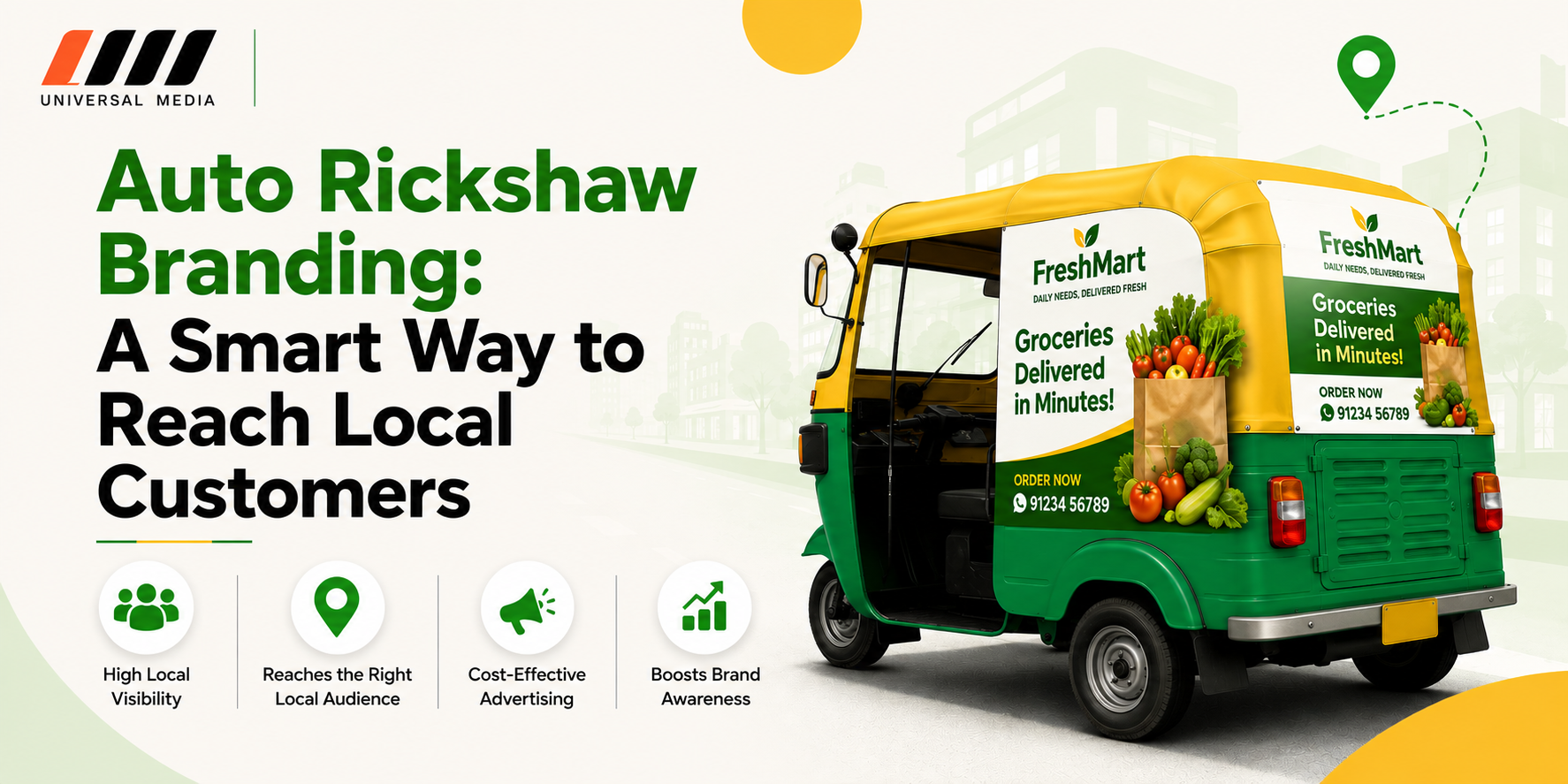 Auto Rickshaw Branding: A Smart Way to Reach Local Customers
