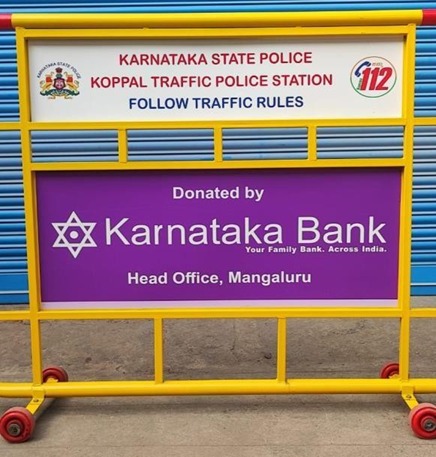 Police Booth & Barricade Branding